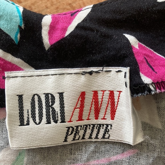 off the shoulder 80s print dress - Picture 8 of 9